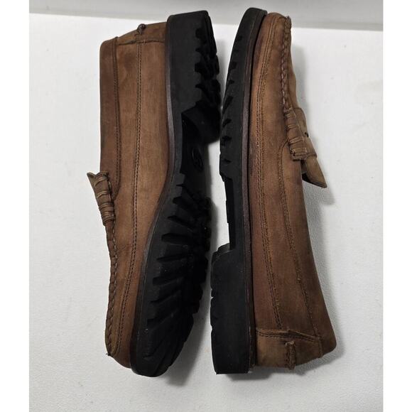 Allen Edmonds Sequoia Loafers Mens Size 10 D Brown Nubuck Leather Shoes Moccasin - Picture 5 of 9